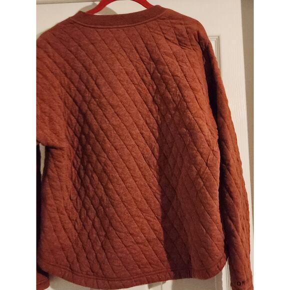 Orvis Women's Quilted Sweatshirt Brown M - Picture 6 of 6